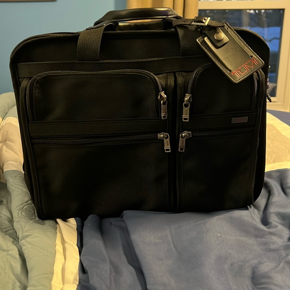 Tumi rolling briefcase